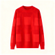 Red Geometric Pattern Sweater