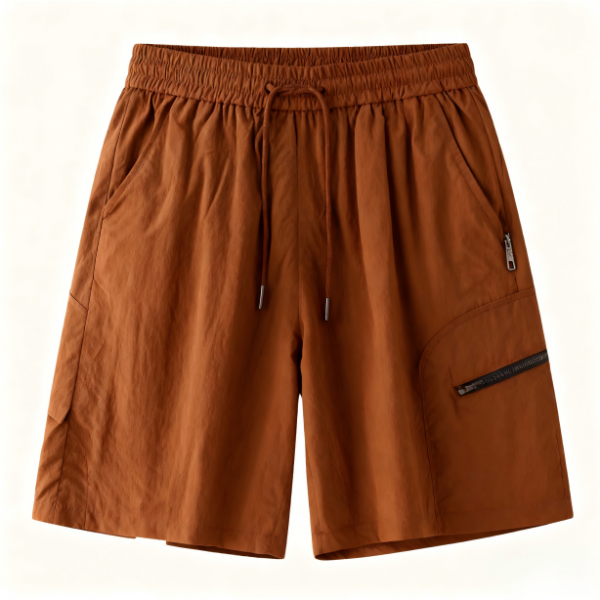 Brown Casual Shorts
