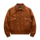 Brown Double - Breasted Bomber Jacket