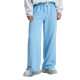 Light Blue Ripped Wide - Leg Pants