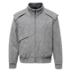 Grey Fleece Bomber Jacket