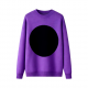 Purple Sweater with Large Black Circle