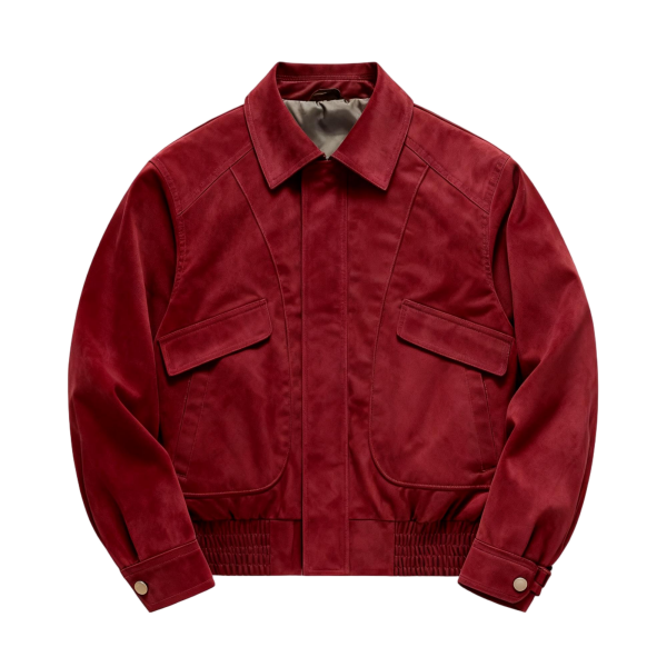 Red Suede - Like Bomber Jacket