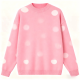 Pink Polka Dot Sweater