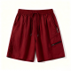 Burgundy Casual Shorts