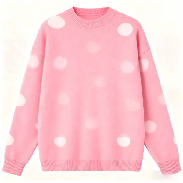Pink Polka Dot Sweater